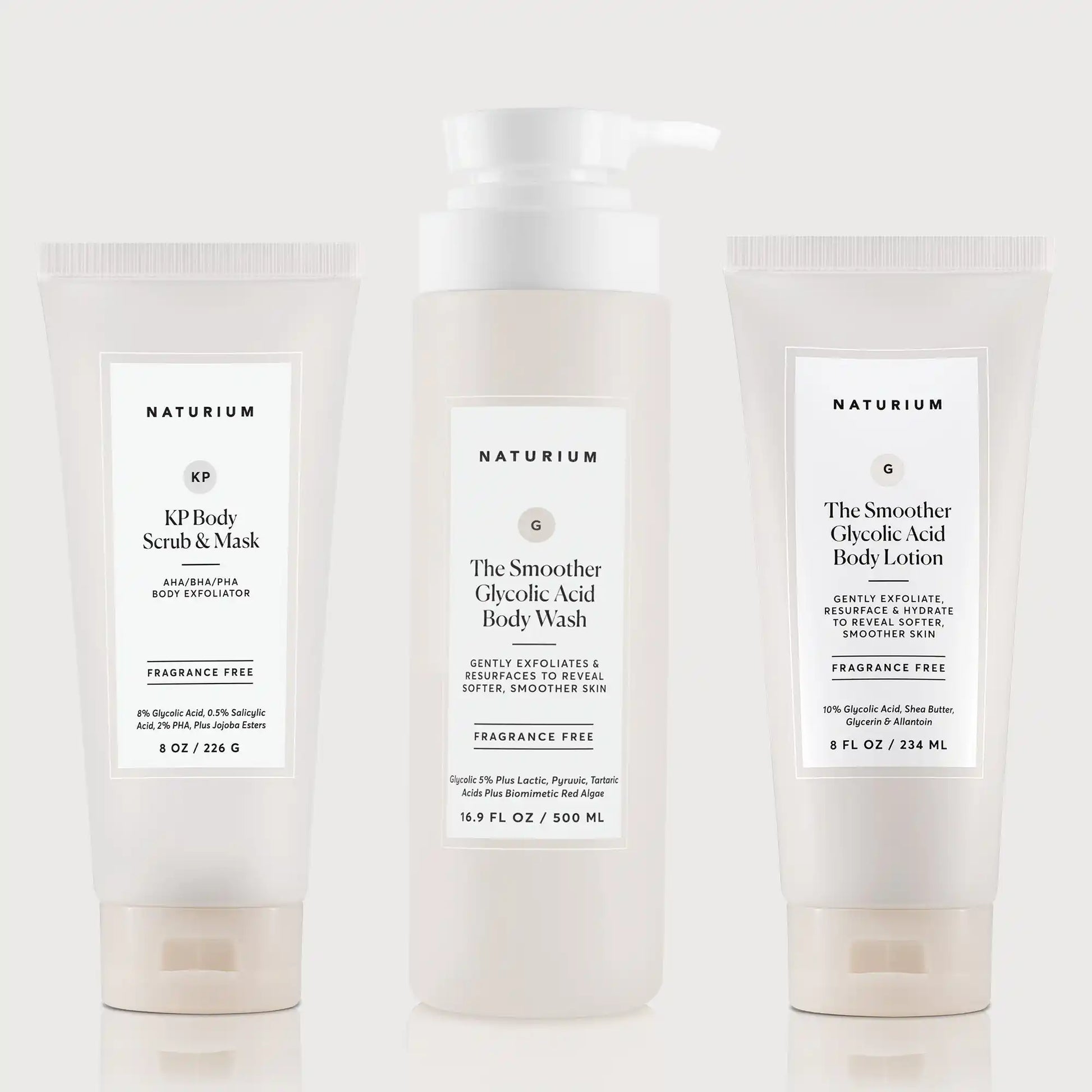 the-glycolic-acid-body-bundle-a4 NATR_KPScrub_SmootherBodyWash_SmootherLotion_Bundle_ecomm.webp